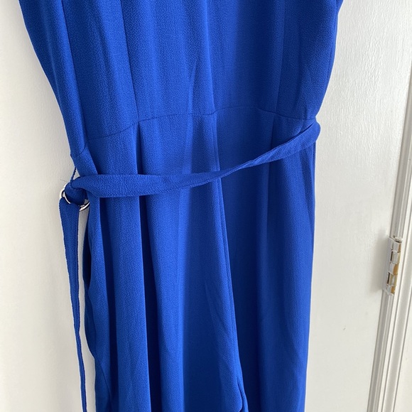 MICHAEL Michael Kors Twilight Blue D Ring Belt Cropped Pant Jumpsuit - Picture 11 of 16